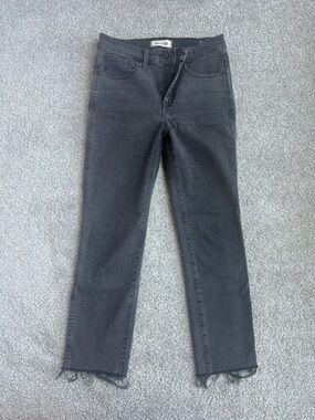 Madewell Black-Grey Straitht leg jeans